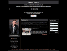 Tablet Screenshot of donaldwatson.ca
